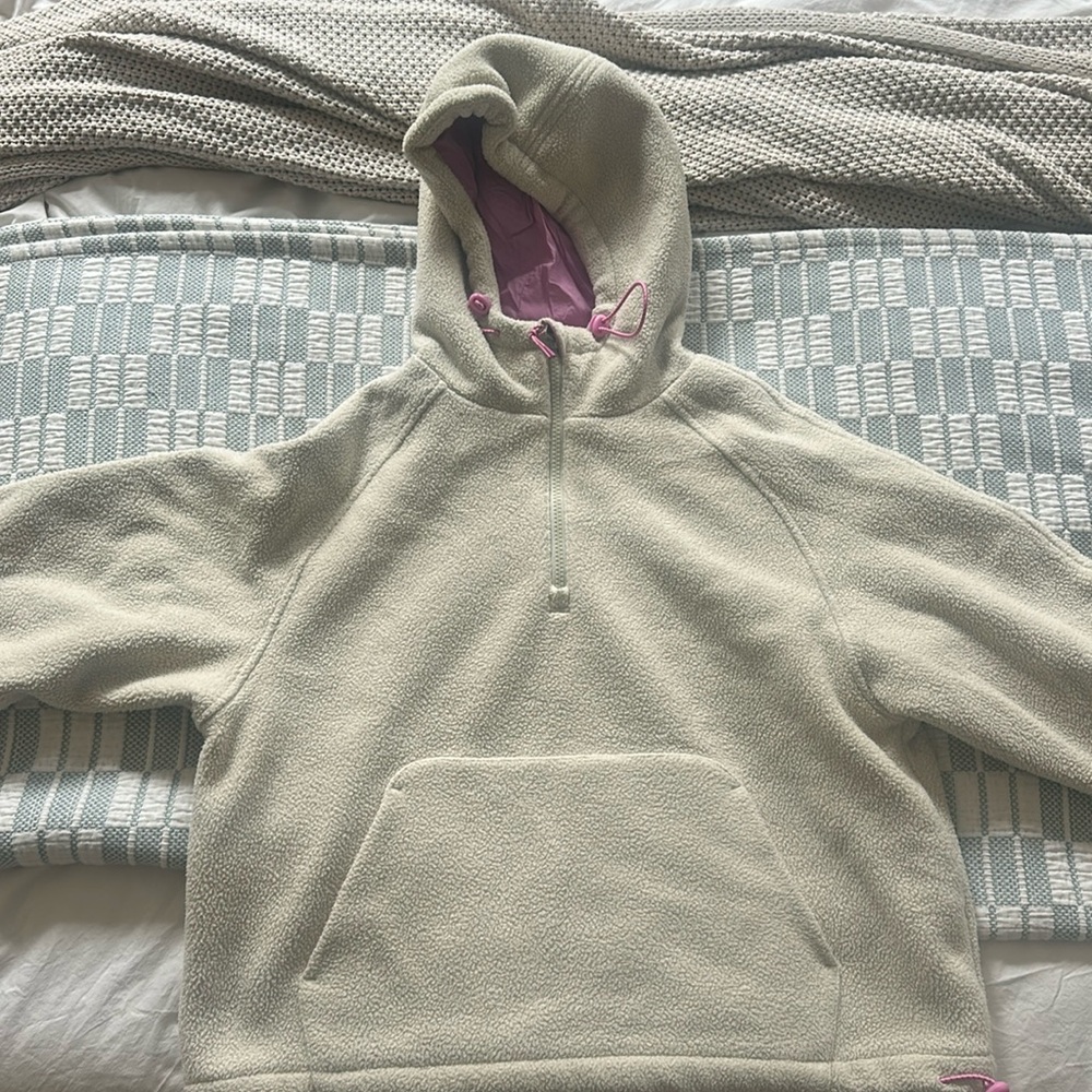 Outdoor Voices Pink and Cream Fleece